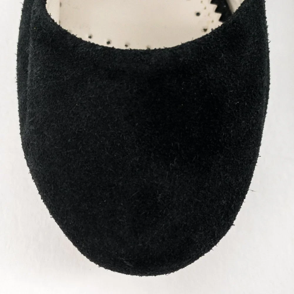BDG UO 8/9 Black Suede Leather Flats NWOT - Picture 7 of 10